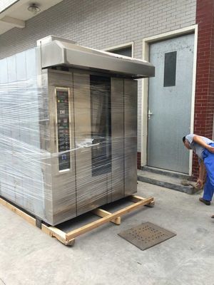 32完全なステンレス鋼が付いている皿の380vによって使用される電気回転式オーブン